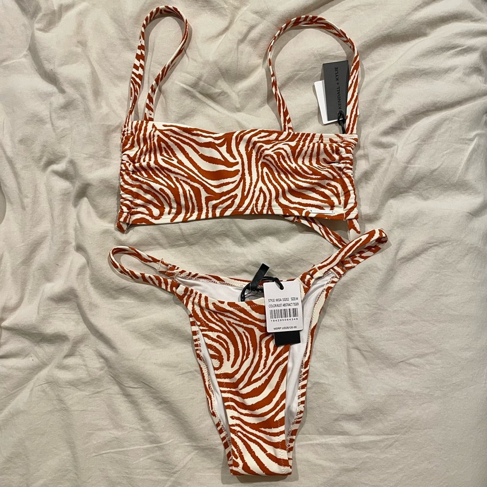 NWT Kendall and Kylie Tiger Print String Bikini